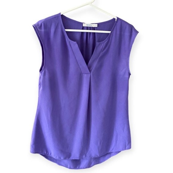 Ricki's Purple Short Sleeve Blouse - Picture 1 of 5